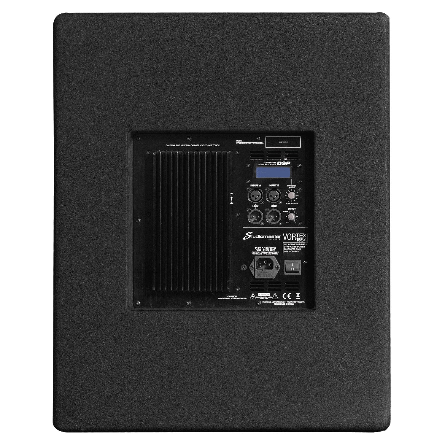 2 x Studiomaster Vortex 15A Speaker and Vortex 18SA Subwoofer Speaker Bundle