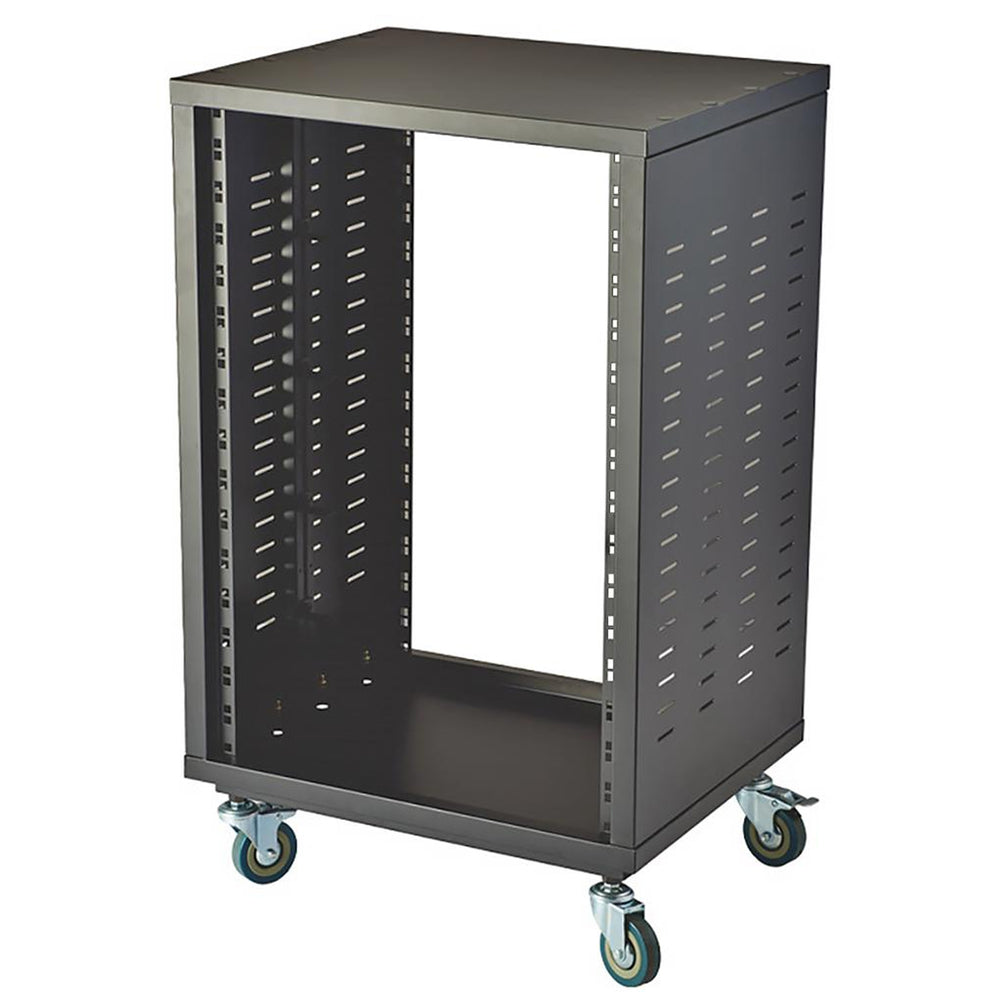 Pulse 16U 19" Universal Open Rack Cabinet with Wheels