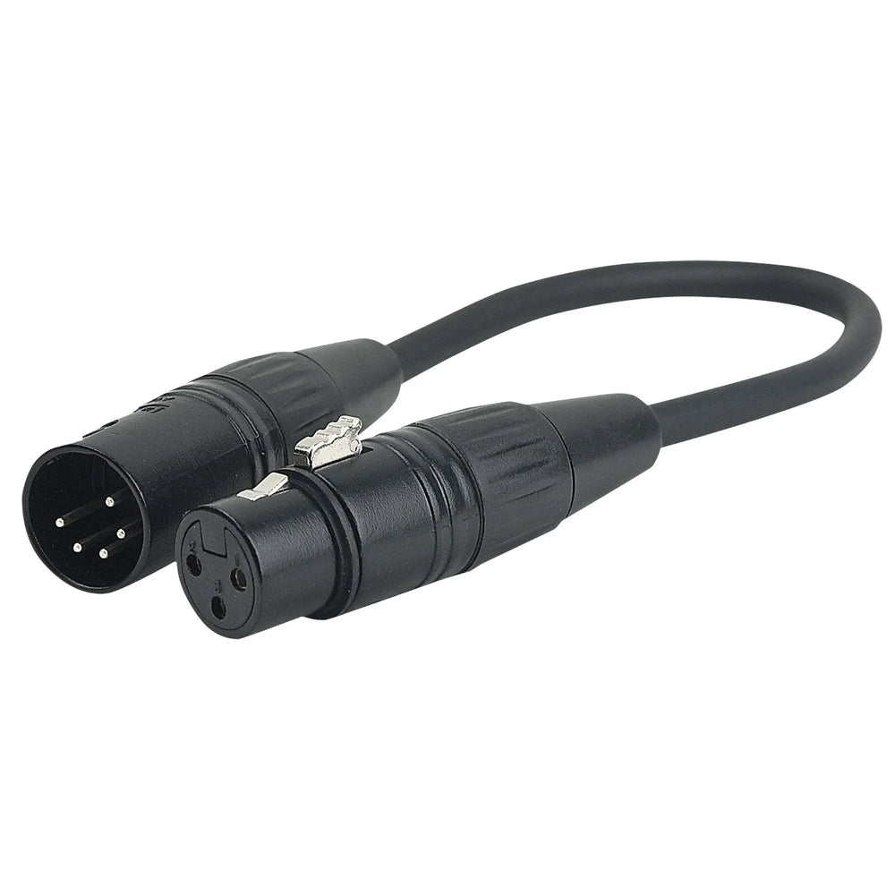 DAP DAP FLA36 - XLR 5 Pin male to XLR 3 PIn female 0.25m