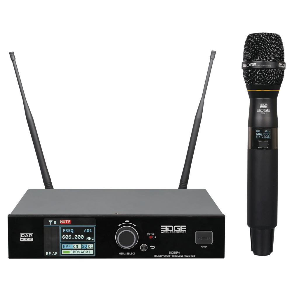 DAP EDGE EHS-1 Wireless Handheld Microphone Set - 610-670 MHz - DY Pro Audio