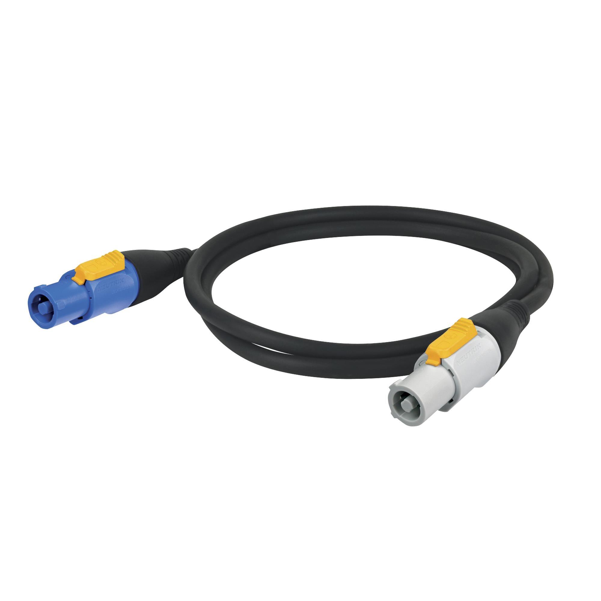 DAP Power Cable Neutrik powerCON 1.5M Link Lead M/F 3x 1.5 mm - DY Pro Audio