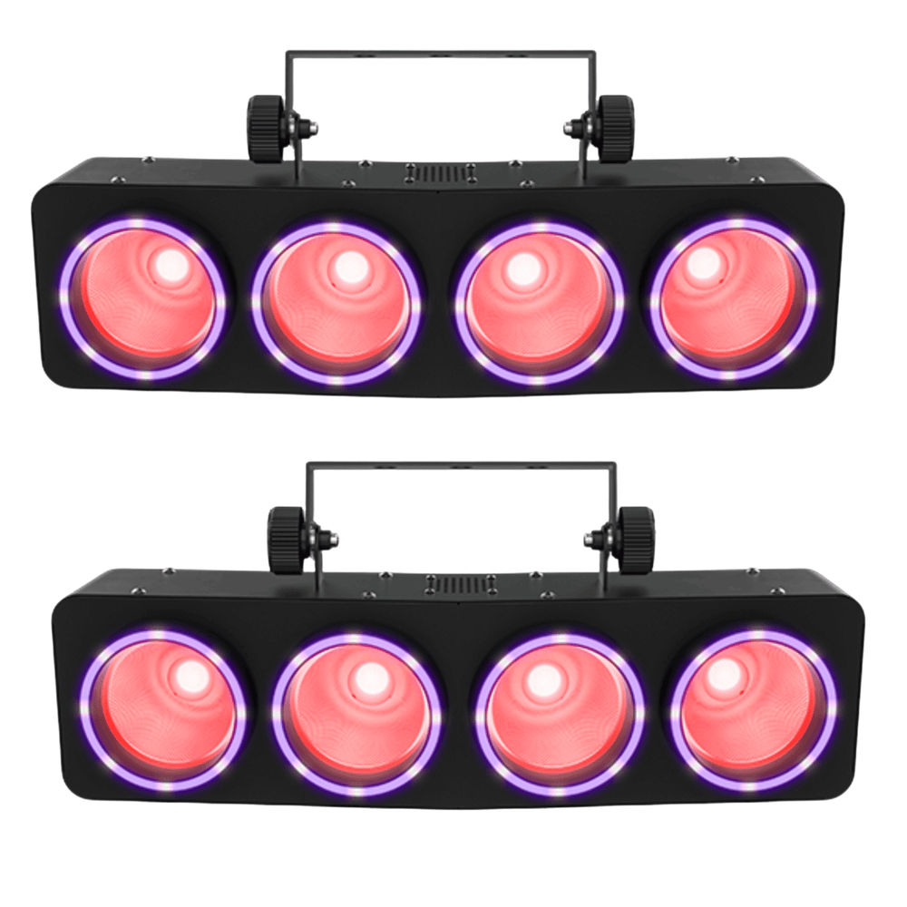2 x Chauvet DJ Bank 2 RGBW LED Wash and Ring Effect