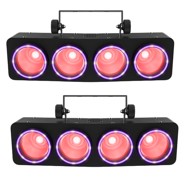 2 x Chauvet DJ Bank 2 RGBW LED Wash and Ring Effect