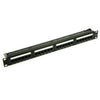 Penn Elcom 1U Rack Panel Filled with 24 x CAT 5e Connectors with Cable Management
