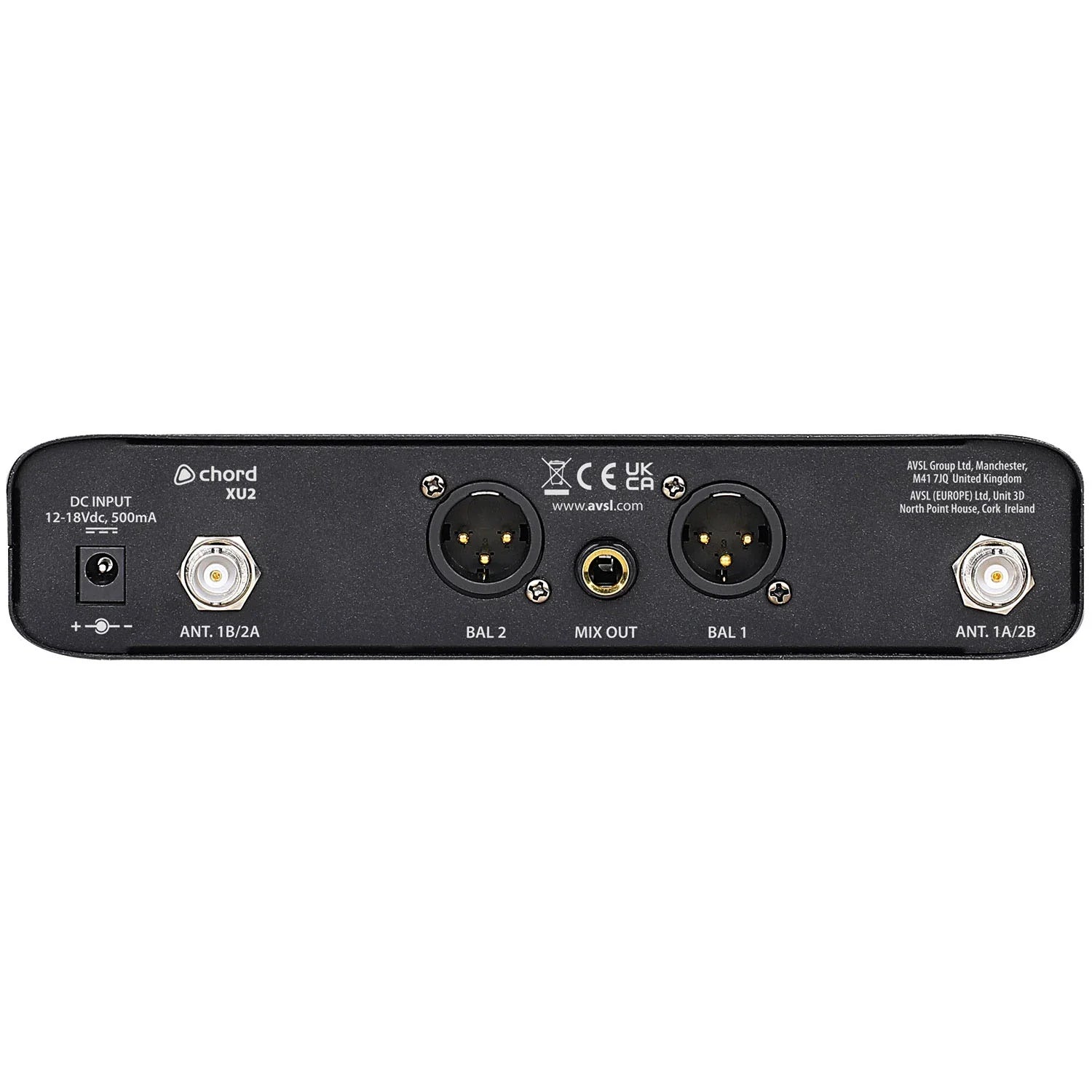 Chord XU2 Dual Handheld UHF Wireless Microphone System