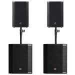 2 x Studiomaster Vortex 15A Speaker and Vortex 18SA Subwoofer Speaker Bundle