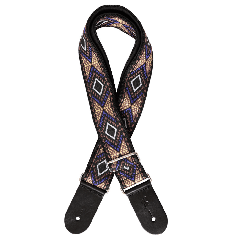 Stagg SWO-SAM2-GREY Woven Nylon Guitar Strap South American Patten