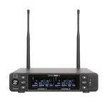 Q-Audio QWM 1960 V3 BP UHF Beltpack Dual Channel True Diversity Wireless Microphone  606�614MHz