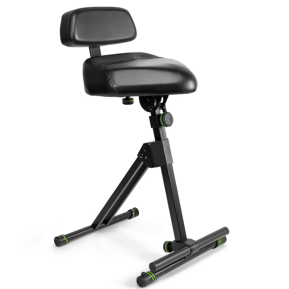 Gravity FM SEAT1 BR height adjustable stool with footrest and backrest