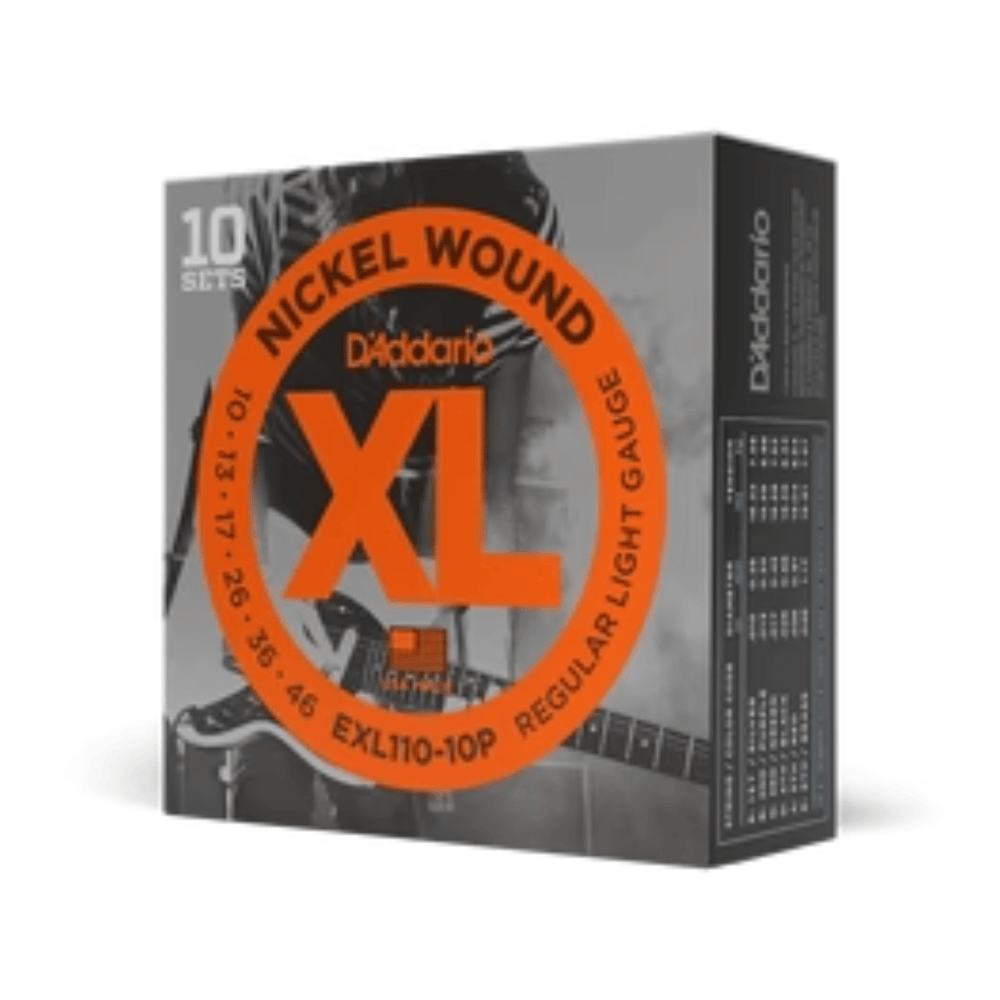 D'Addario EXL110-10P Pro 10 Set Pack Electric Guitar Strings 10-46