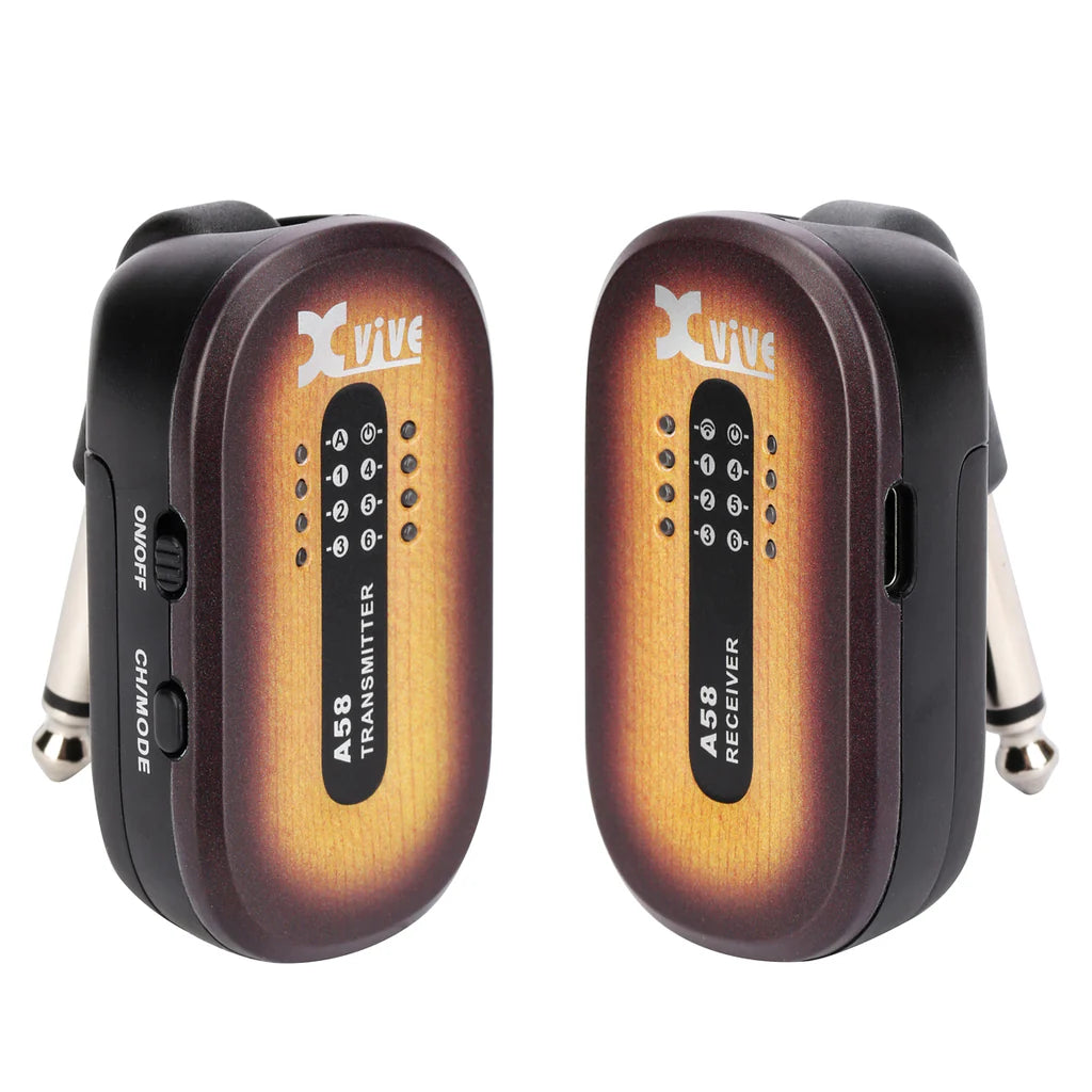Xvive A58 5.8GHz Wireless Guitar System Vintage Sunburst