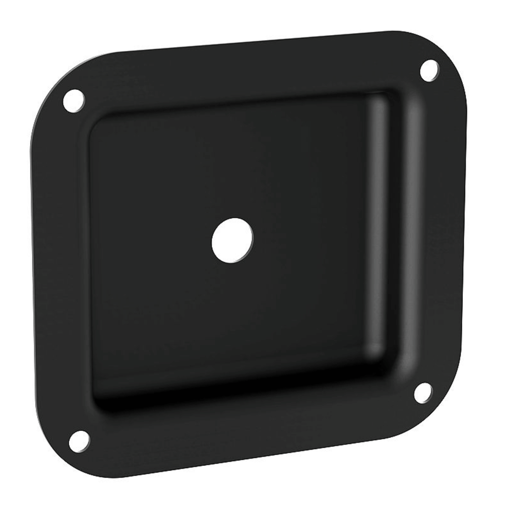 Penn Elcom D0944K Black Metal Recess Dish Punched for 1 x Jack Sockets Connector