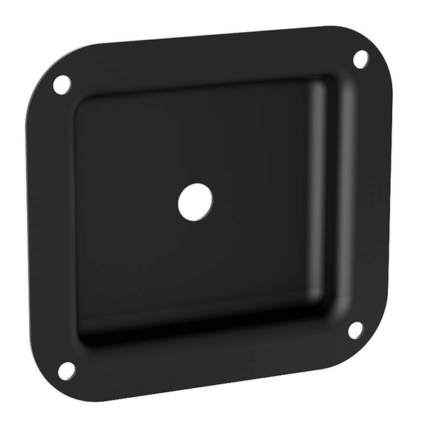Penn Elcom D0944K Black Metal Recess Dish Punched for 1 x Jack Sockets Connector