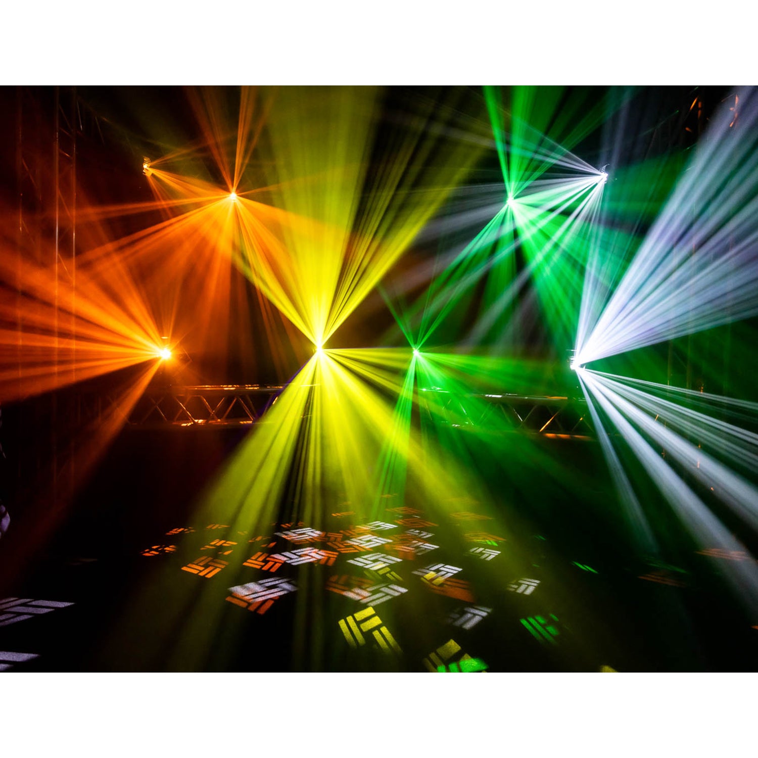 2 x Chauvet DJ Blazor 115w Barrel Effect Light with Square Base Stands