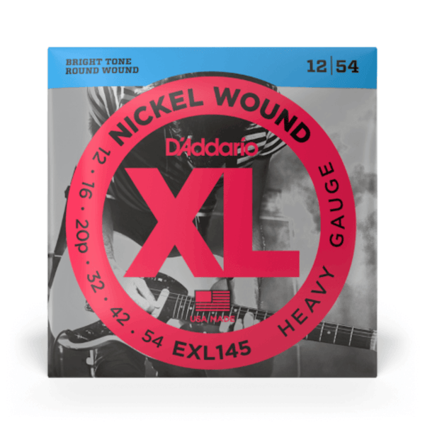 D'Addario EXL145 electric guitar strings medium top heavy bottom 12-54