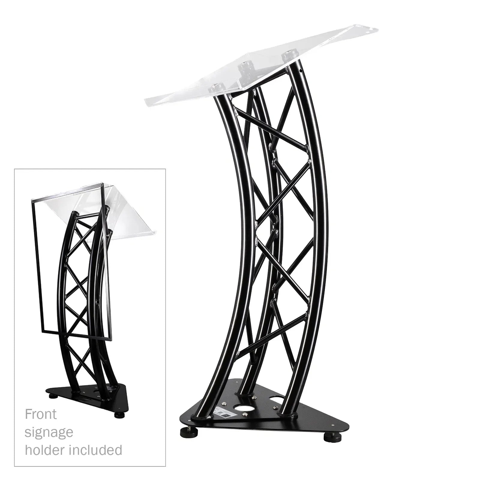 Global Truss Truss Lectern Stage Black