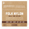 D'Addario EJ32 Folk Nylon silver ball end guitar strings