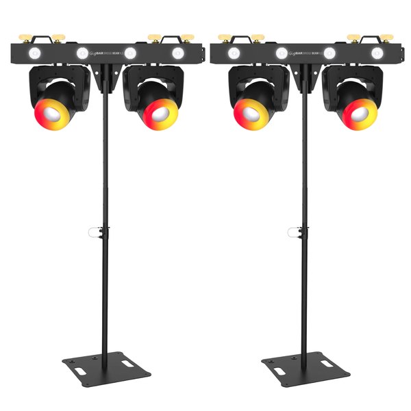 2 x Chauvet DJ GigBar Bridge Beam ILS Lighting System with Ultimax Square Base Stands