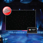 LEDJ 8 x 4m Black PRO Tri LED Star Cloth System