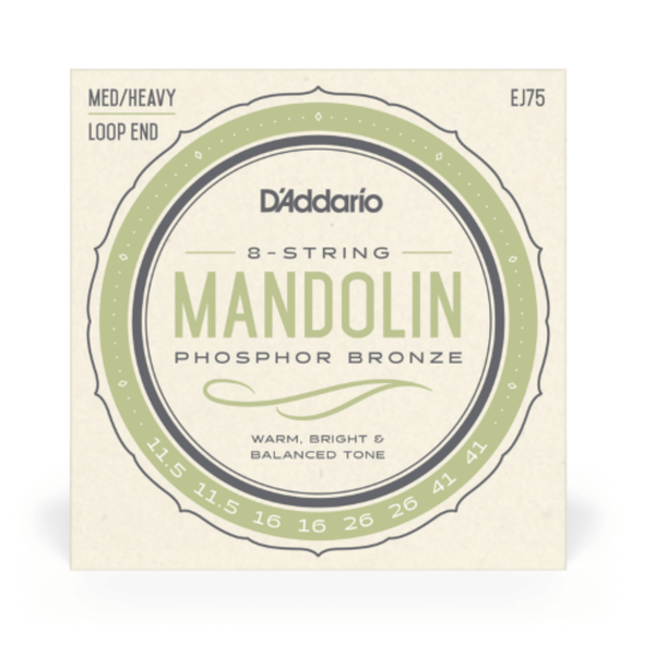D’Addario EJ75 mandolin strings phosphor bronze 11.5-41