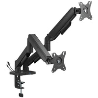 AV:link Full Motion Dual Gas Spring Desktop Monitor Arm with USB Hub