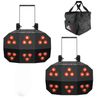 2 x Chauvet DJ Wash FX Hex ILS Multi-Effect Light With Carry Bag