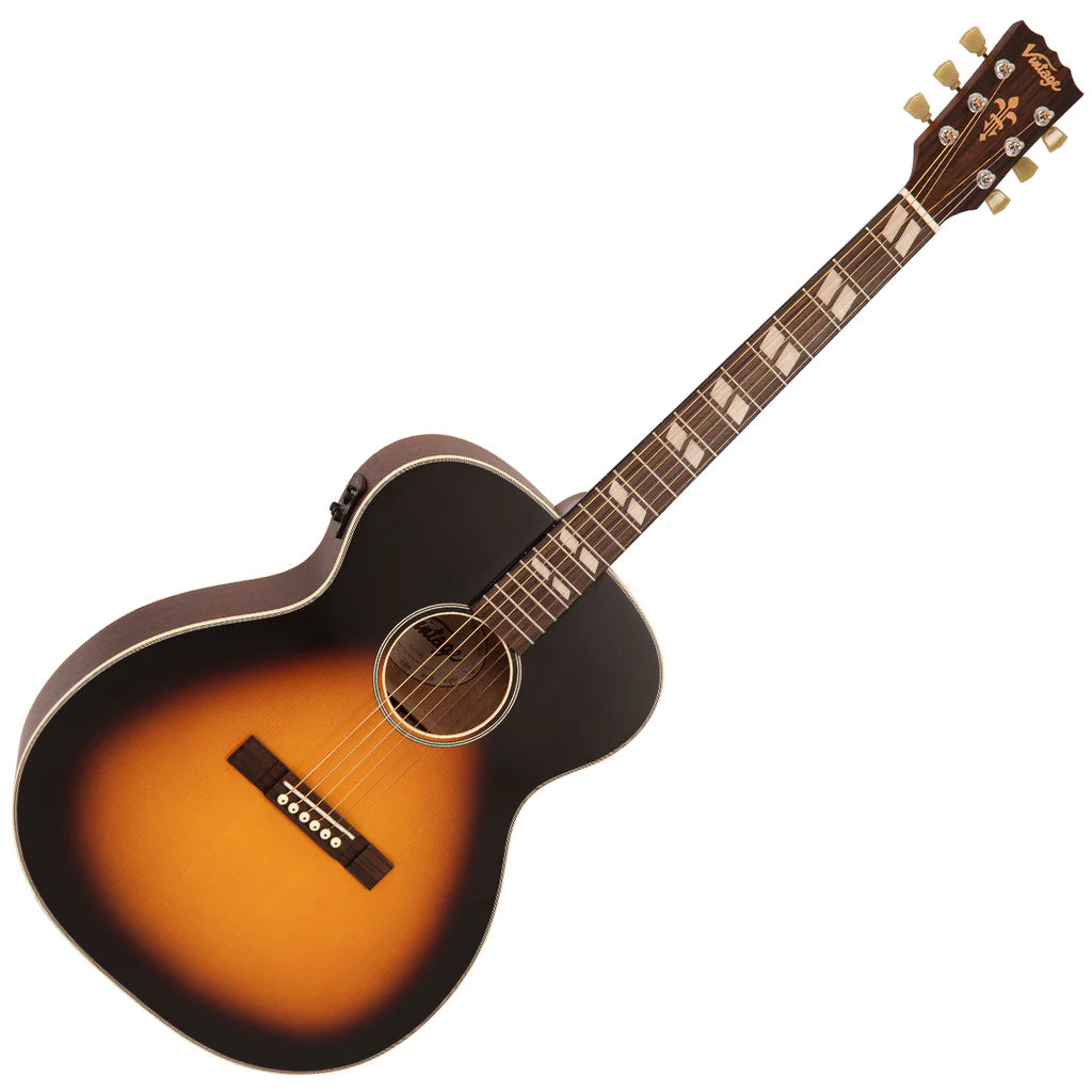 Vintage Historic Series 'Orchestra' Electro-Acoustic Guitar Vintage Sunburst