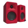 Kanto ORA Red 100w Powered Reference Desktop Speakers with Bluetooth