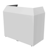 Ultimax DJ Booth Pro DJ Booth with Black and White Scrim and Carry Bags