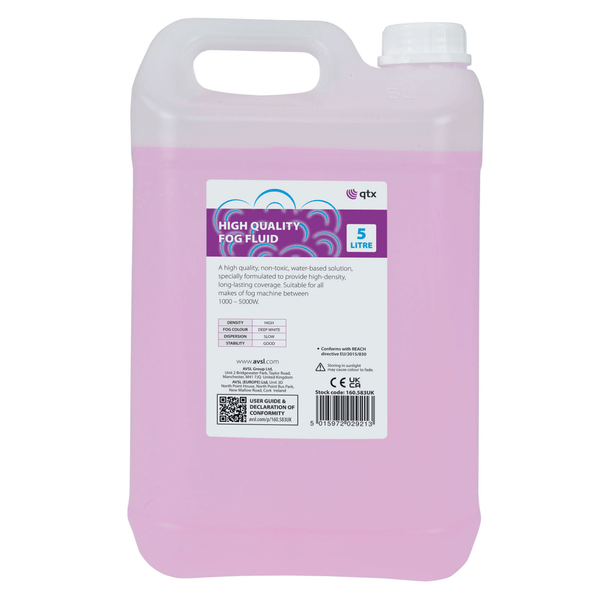 QTX 5 Litres High Density High Quality Smoke Fluid 5L