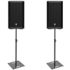 2 x Electro-Voice ZLX-12P G2 12" Active PA Speaker with Square Base Stands