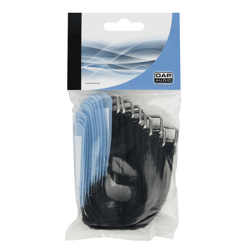 Showgear Snap Velcro Ties 20x200mm Blue