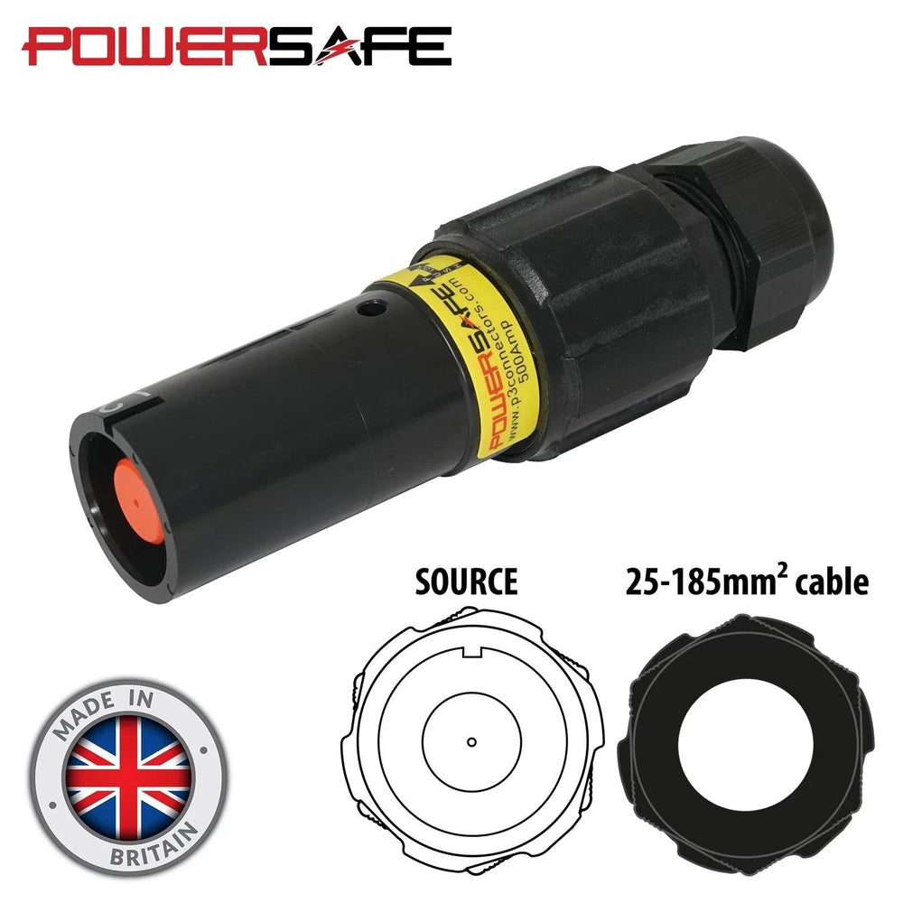 elumen8 L2 Black Powersafe 500A Line Source 150mm2 - DY Pro Audio