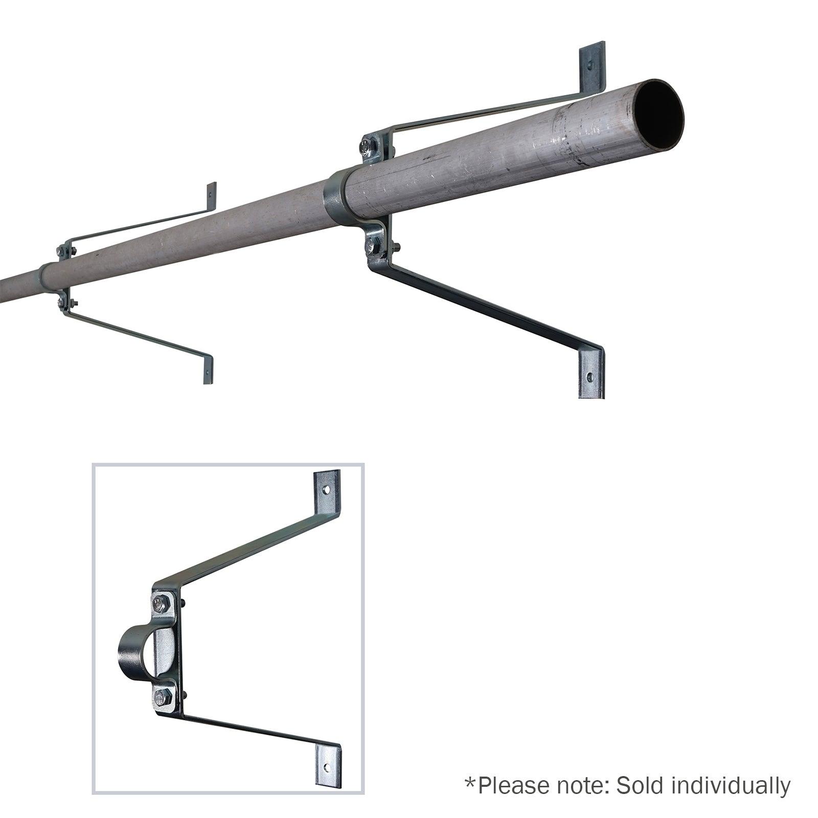 Elumen8 Pipe To Wall Brackets 300mm Zinc - DY Pro Audio