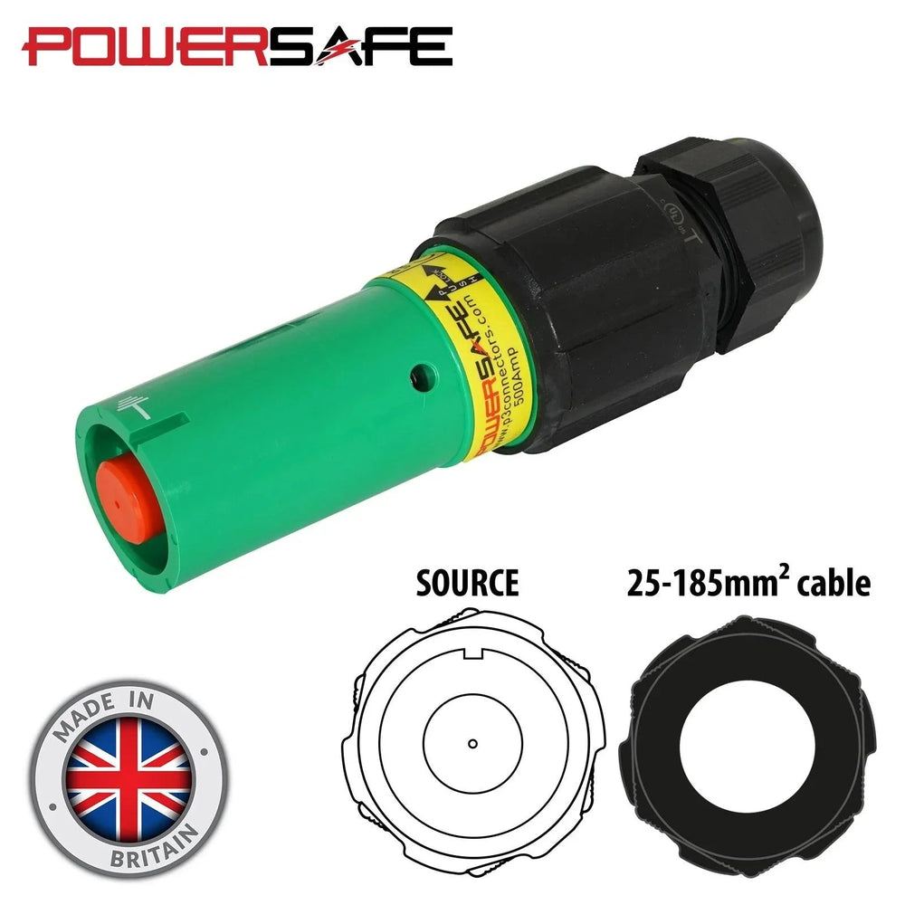 elumen8 Powersafe Earth Green 500A Line Source 150mm2 - DY Pro Audio