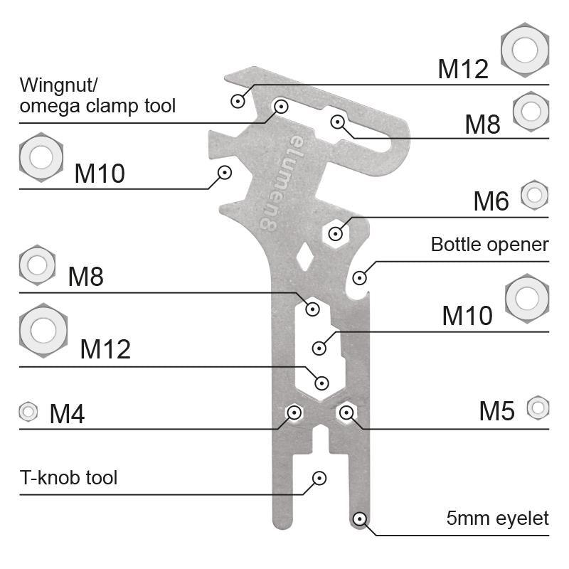 elumen8 Wingnut Spanner Multi-tool - DY Pro Audio