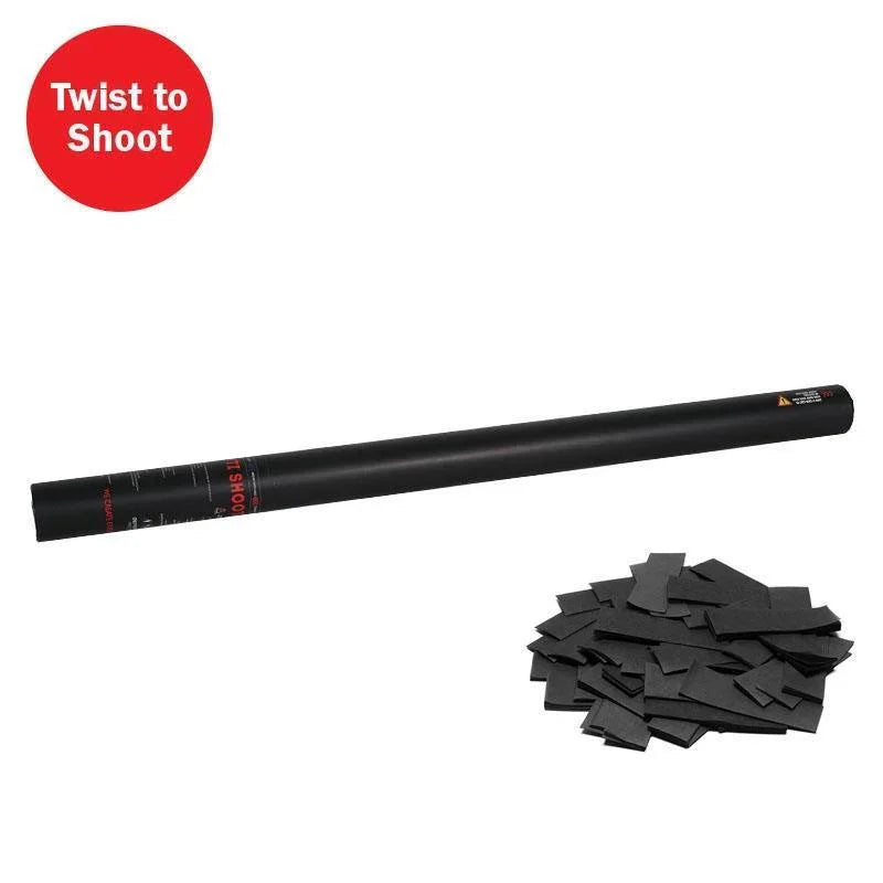 Equinox 80cm Black Handheld Confetti Cannon - DY Pro Audio