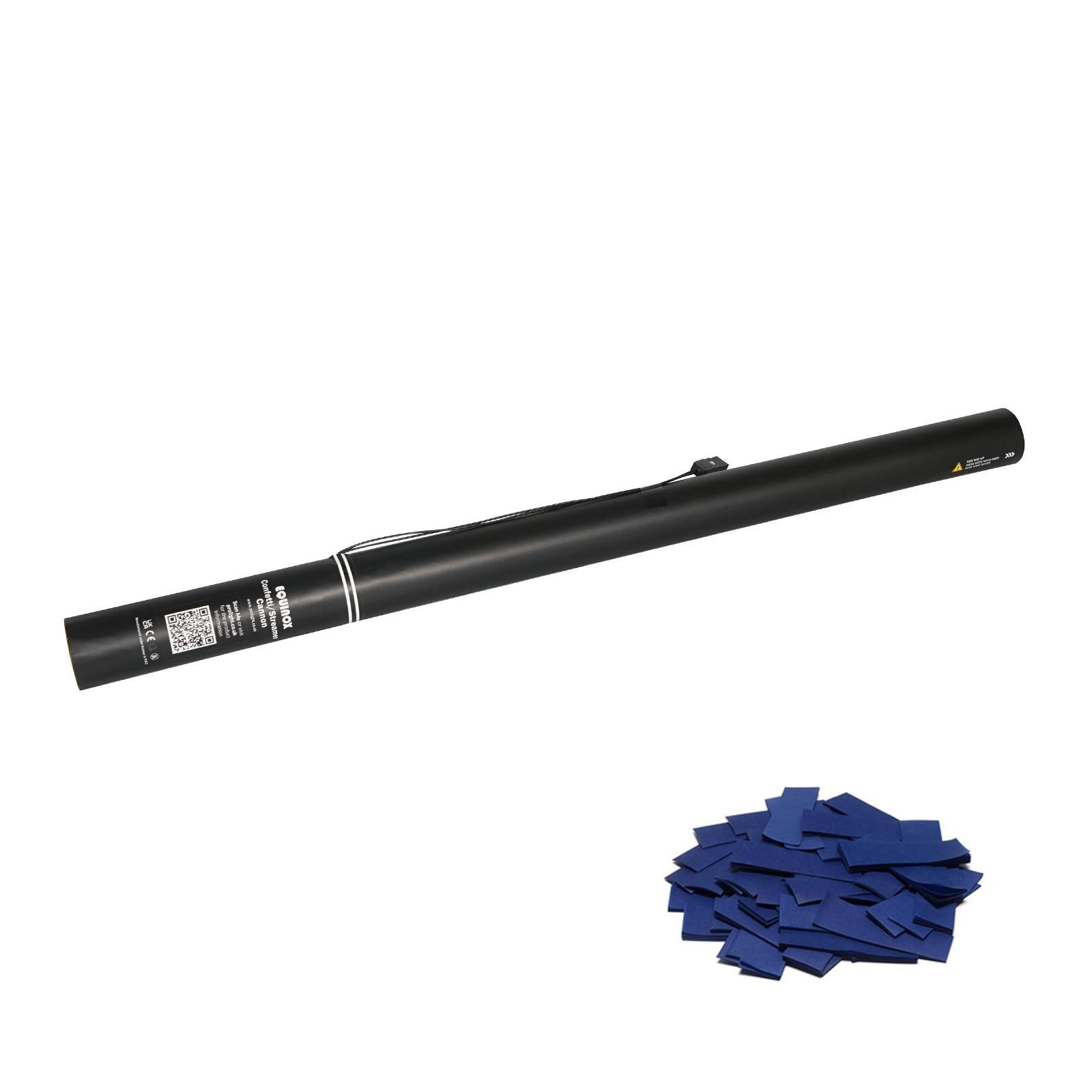 Equinox 80cm Electric Dark Blue Confetti Cannons - DY Pro Audio