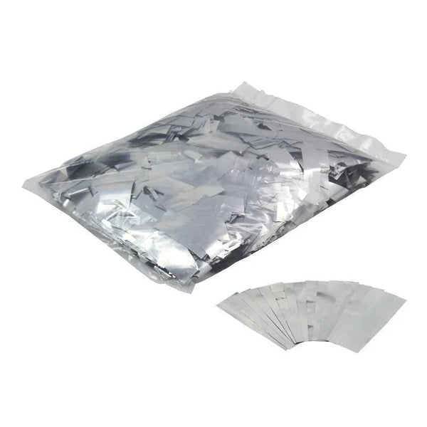 Equinox Loose Confetti 17 x 55mm – Metallic Silver 1kg - DY Pro Audio