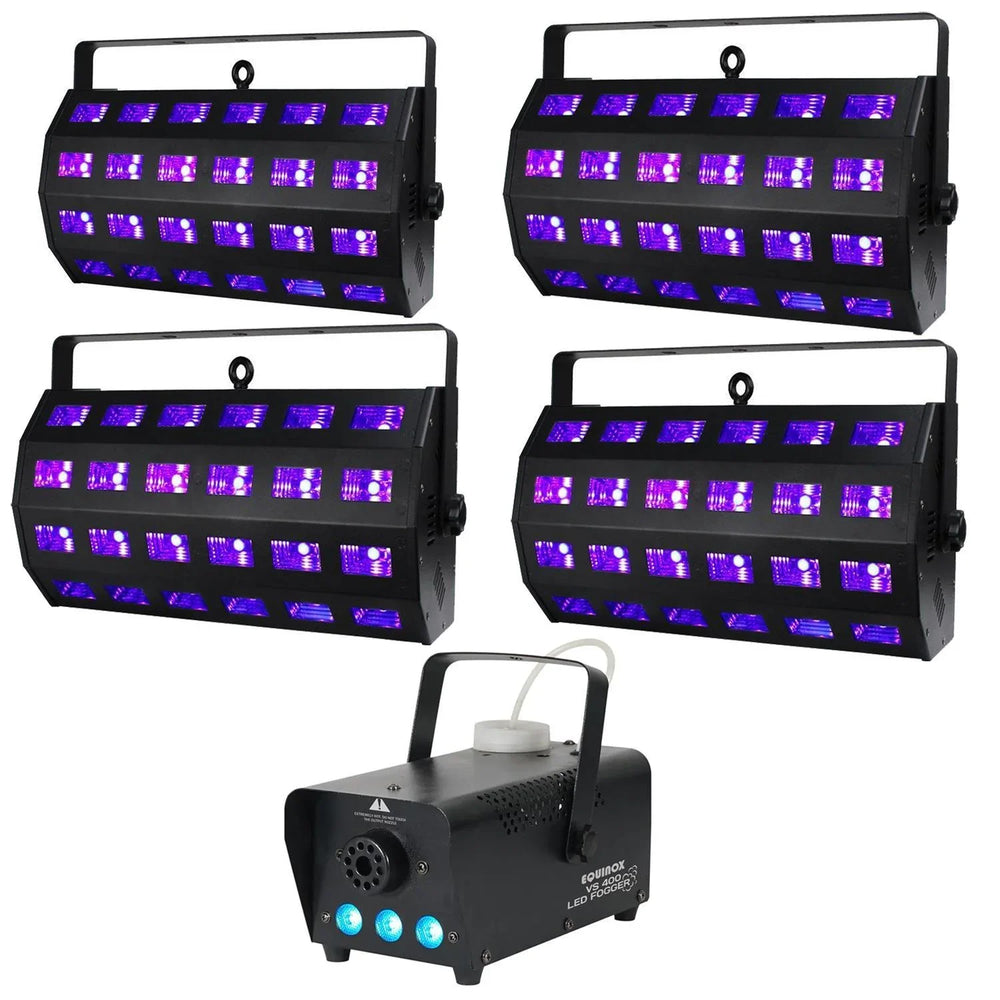 Equinox VS400 & UV Power Flood Light Halloween Bundle 2 - DY Pro Audio