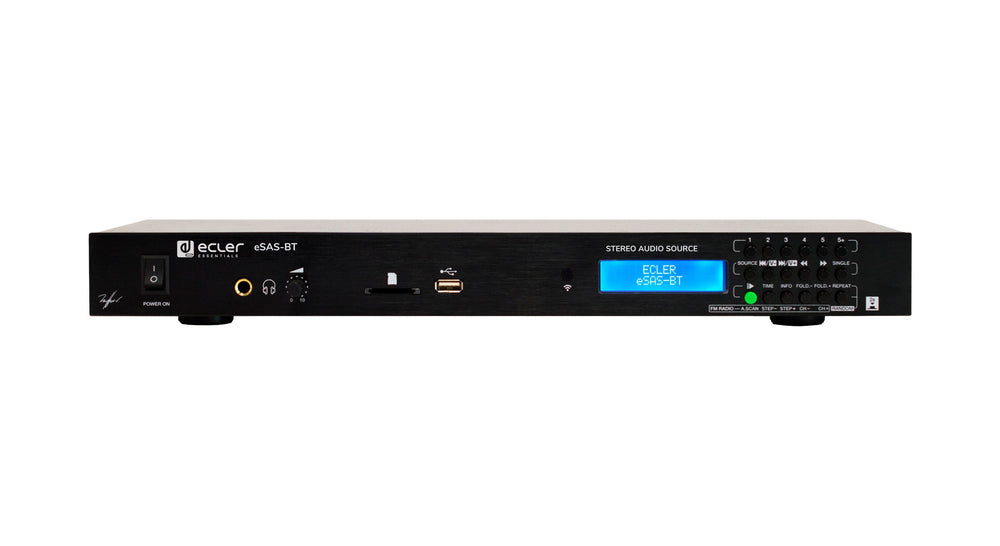 Ecler eSAS-BT stereo audio player with FM, USB, SD and Bluetooth playback