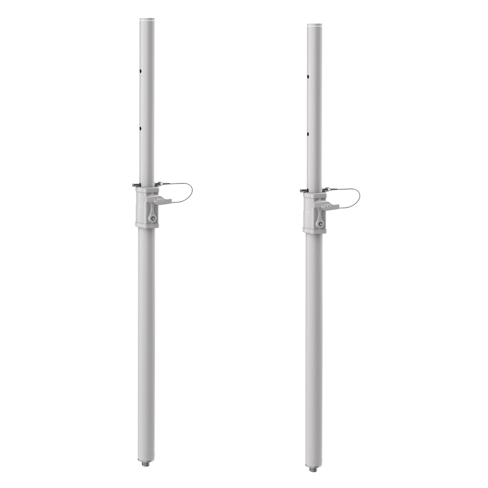2 x Ultimax UTX 220 PRO White M20 Distance Speaker Poles