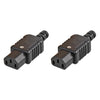 2 x Pro Elec Rewireable IEC C13 Plug