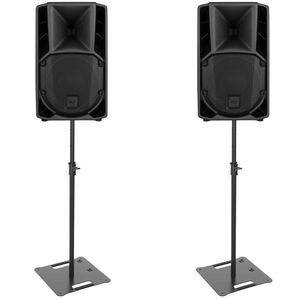 RCF ART 712-A MK5 12" 1400W Active Speakers With Square Base Stands