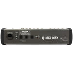 Q-Audio Q-MIX 10FX 10 Channel Mixer with FX, USB, Bluetooth