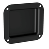 Penn Elcom D0946K small black recessed dish panel