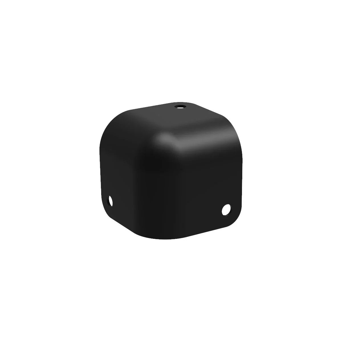 8 x Penn Elcom  Black Metal Cabinet Corner 3 Led 13mm Radius