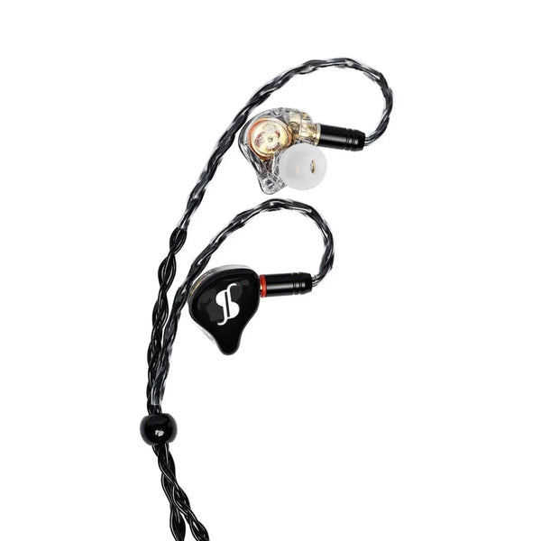 Stagg SPM-PRO BK Black Superior In Ear IEM Earphones with Premium Hybrid Transducers