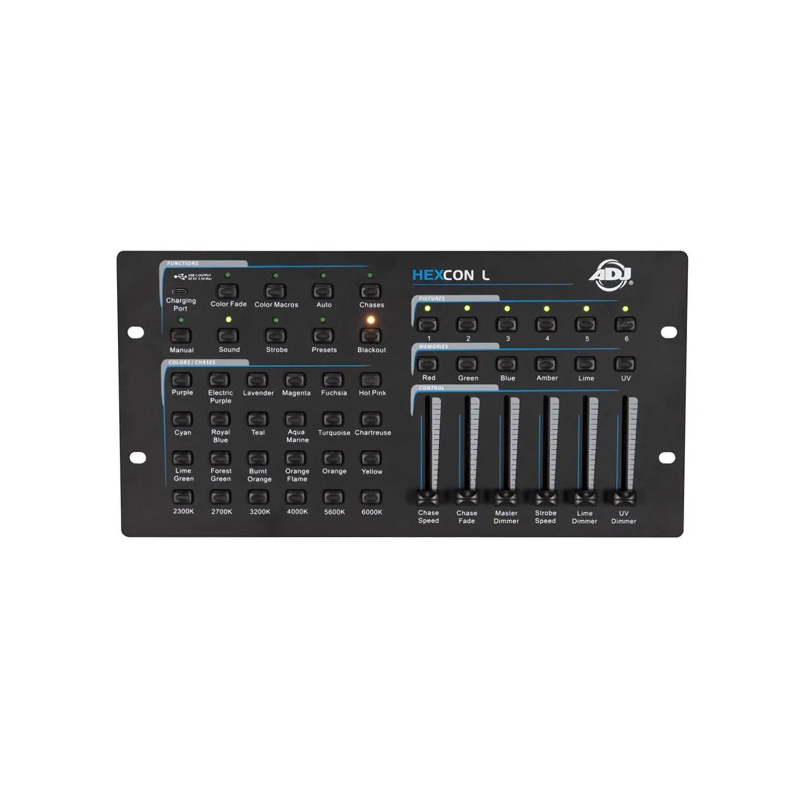 ADJ HEXCON L 36-Channel DMX Controller for HEX series and RGBWA+UV LED lighting