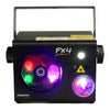 2 x Algam Lighting FX - 4 4 - in - 1 LED Gobos, Magic Ball, RG Laser and Strobe Combo With DMX Cable